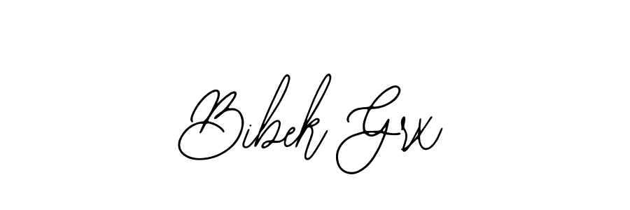 You should practise on your own different ways (Bearetta-2O07w) to write your name (Bibek Grx) in signature. don't let someone else do it for you. Bibek Grx signature style 12 images and pictures png