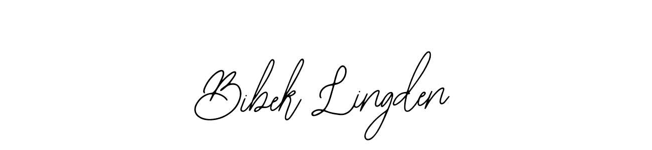 Design your own signature with our free online signature maker. With this signature software, you can create a handwritten (Bearetta-2O07w) signature for name Bibek Lingden. Bibek Lingden signature style 12 images and pictures png