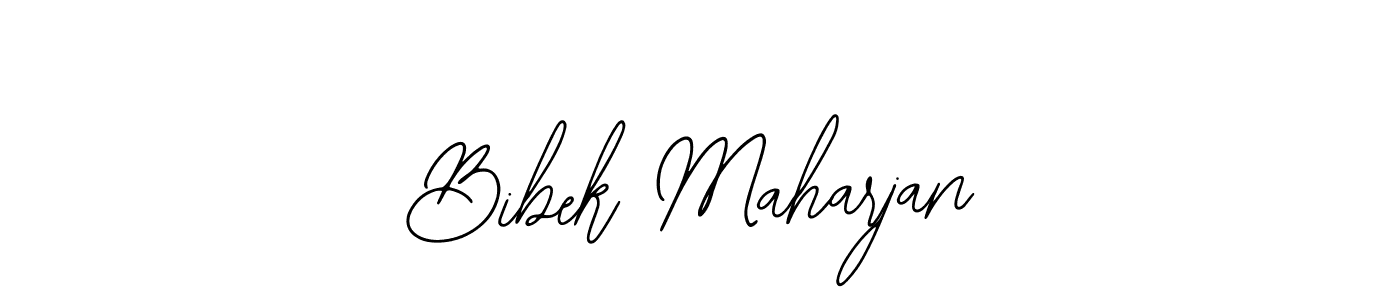 Design your own signature with our free online signature maker. With this signature software, you can create a handwritten (Bearetta-2O07w) signature for name Bibek Maharjan. Bibek Maharjan signature style 12 images and pictures png