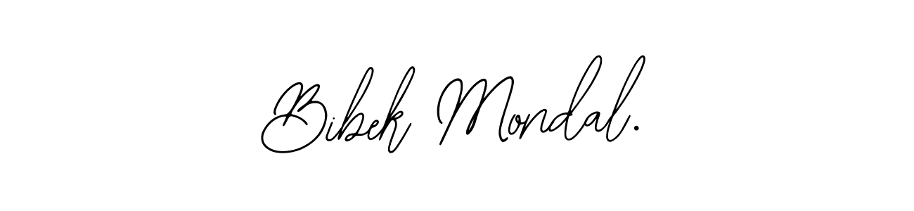 The best way (Bearetta-2O07w) to make a short signature is to pick only two or three words in your name. The name Bibek Mondal. include a total of six letters. For converting this name. Bibek Mondal. signature style 12 images and pictures png