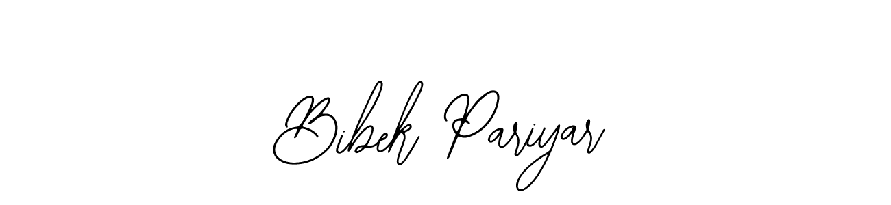 Design your own signature with our free online signature maker. With this signature software, you can create a handwritten (Bearetta-2O07w) signature for name Bibek Pariyar. Bibek Pariyar signature style 12 images and pictures png