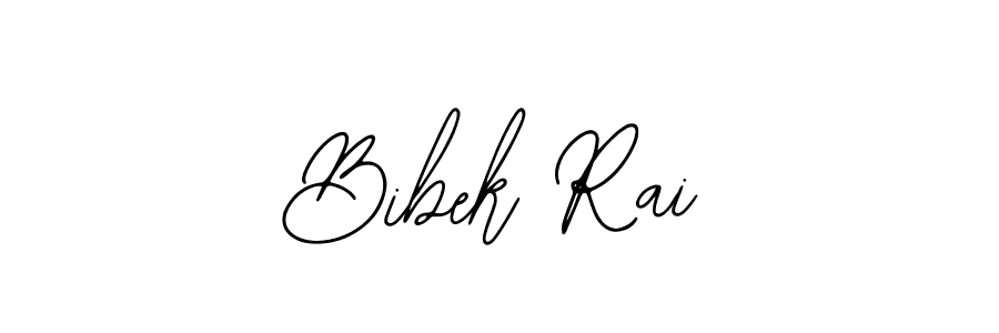 How to make Bibek Rai name signature. Use Bearetta-2O07w style for creating short signs online. This is the latest handwritten sign. Bibek Rai signature style 12 images and pictures png