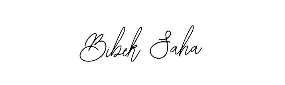 Use a signature maker to create a handwritten signature online. With this signature software, you can design (Bearetta-2O07w) your own signature for name Bibek Saha. Bibek Saha signature style 12 images and pictures png