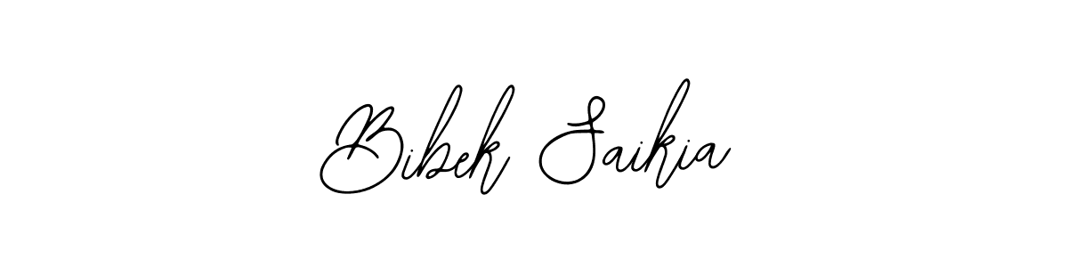Create a beautiful signature design for name Bibek Saikia. With this signature (Bearetta-2O07w) fonts, you can make a handwritten signature for free. Bibek Saikia signature style 12 images and pictures png
