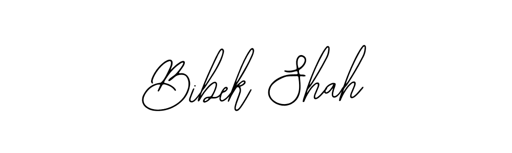 Use a signature maker to create a handwritten signature online. With this signature software, you can design (Bearetta-2O07w) your own signature for name Bibek Shah. Bibek Shah signature style 12 images and pictures png