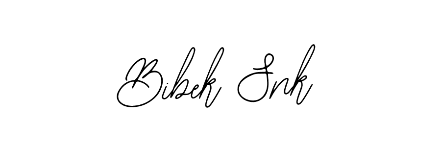 Bibek Snk stylish signature style. Best Handwritten Sign (Bearetta-2O07w) for my name. Handwritten Signature Collection Ideas for my name Bibek Snk. Bibek Snk signature style 12 images and pictures png