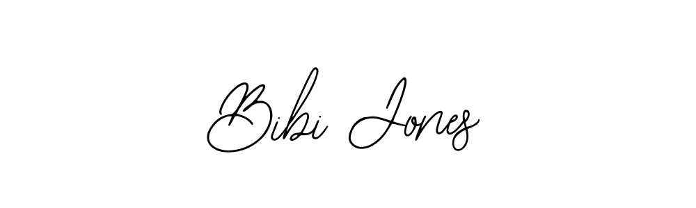 Use a signature maker to create a handwritten signature online. With this signature software, you can design (Bearetta-2O07w) your own signature for name Bibi Jones. Bibi Jones signature style 12 images and pictures png