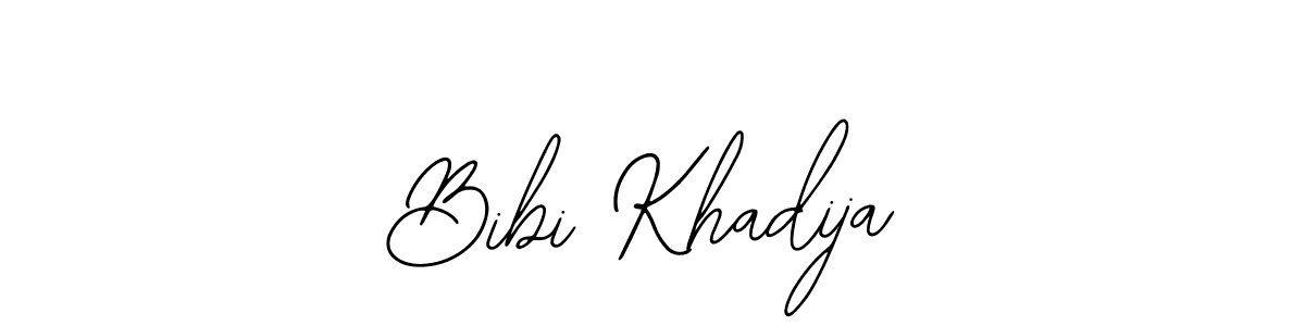 Make a beautiful signature design for name Bibi Khadija. Use this online signature maker to create a handwritten signature for free. Bibi Khadija signature style 12 images and pictures png
