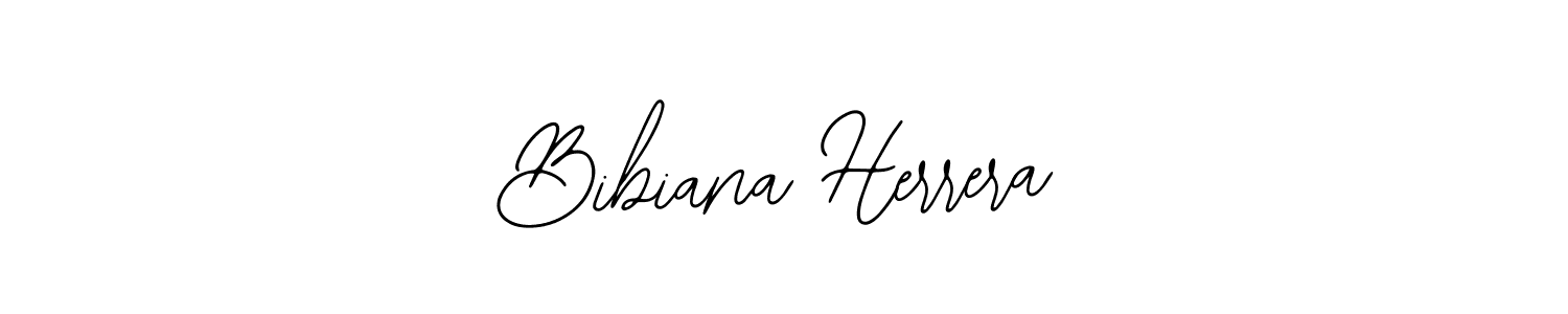 Bearetta-2O07w is a professional signature style that is perfect for those who want to add a touch of class to their signature. It is also a great choice for those who want to make their signature more unique. Get Bibiana Herrera name to fancy signature for free. Bibiana Herrera signature style 12 images and pictures png