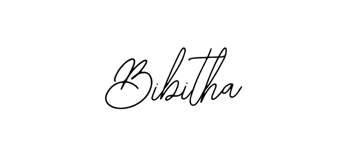 Design your own signature with our free online signature maker. With this signature software, you can create a handwritten (Bearetta-2O07w) signature for name Bibitha. Bibitha signature style 12 images and pictures png