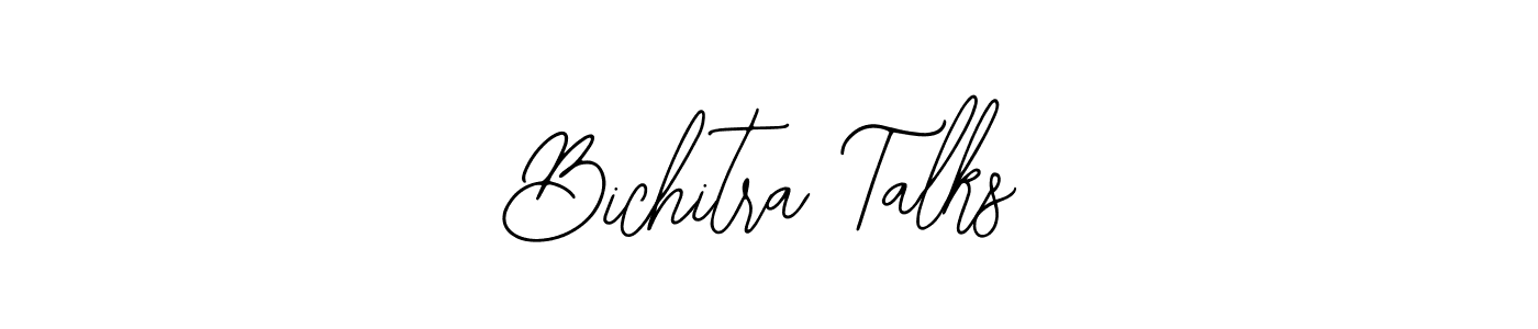 The best way (Bearetta-2O07w) to make a short signature is to pick only two or three words in your name. The name Bichitra Talks include a total of six letters. For converting this name. Bichitra Talks signature style 12 images and pictures png