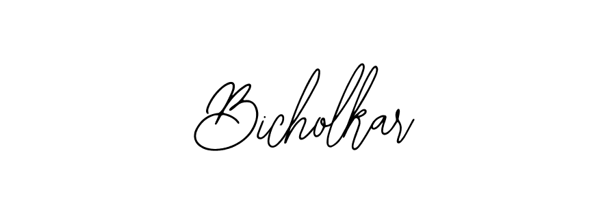 Create a beautiful signature design for name Bicholkar. With this signature (Bearetta-2O07w) fonts, you can make a handwritten signature for free. Bicholkar signature style 12 images and pictures png
