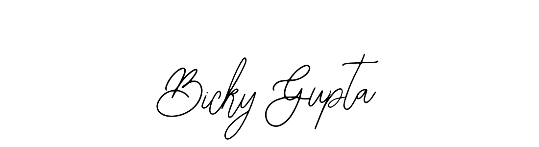 Make a short Bicky Gupta signature style. Manage your documents anywhere anytime using Bearetta-2O07w. Create and add eSignatures, submit forms, share and send files easily. Bicky Gupta signature style 12 images and pictures png