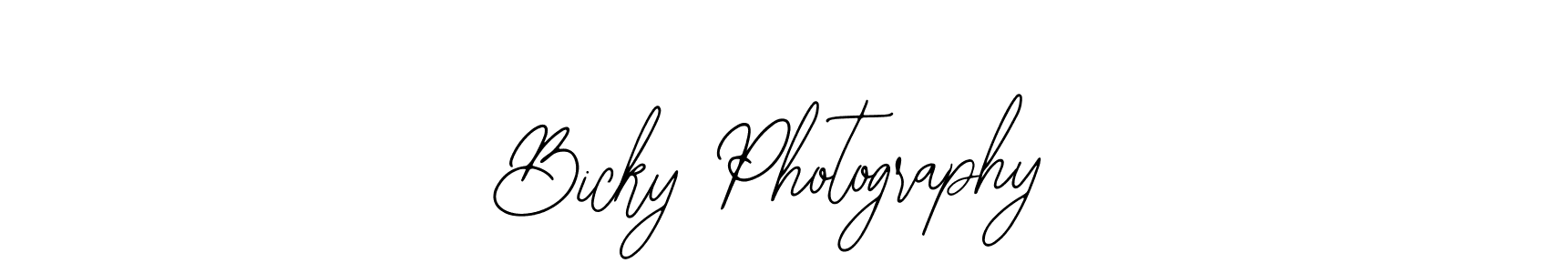 Make a beautiful signature design for name Bicky Photography. With this signature (Bearetta-2O07w) style, you can create a handwritten signature for free. Bicky Photography signature style 12 images and pictures png