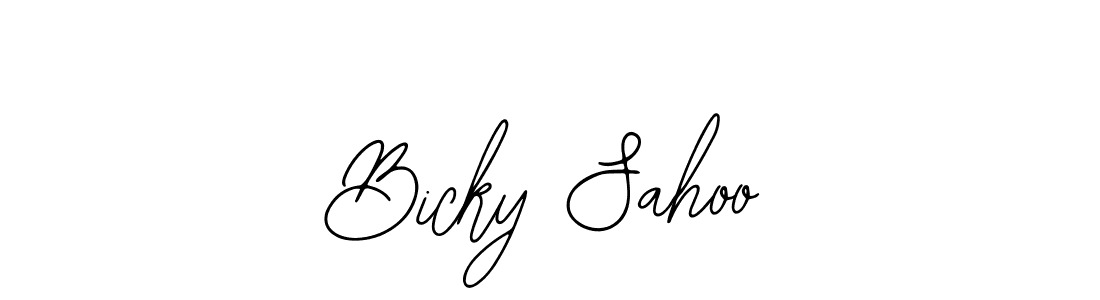 if you are searching for the best signature style for your name Bicky Sahoo. so please give up your signature search. here we have designed multiple signature styles  using Bearetta-2O07w. Bicky Sahoo signature style 12 images and pictures png