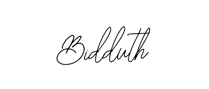 You should practise on your own different ways (Bearetta-2O07w) to write your name (Bidduth) in signature. don't let someone else do it for you. Bidduth signature style 12 images and pictures png