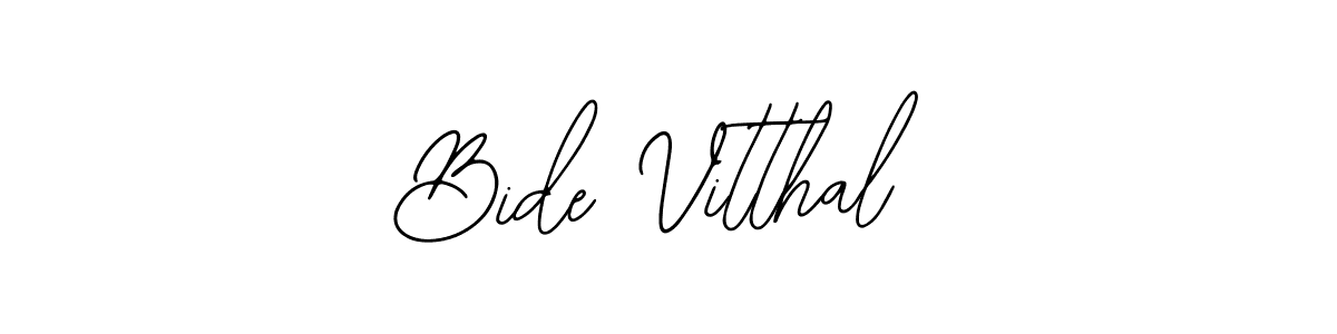 Design your own signature with our free online signature maker. With this signature software, you can create a handwritten (Bearetta-2O07w) signature for name Bide Vitthal. Bide Vitthal signature style 12 images and pictures png