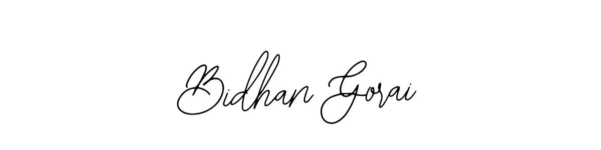 Also You can easily find your signature by using the search form. We will create Bidhan Gorai name handwritten signature images for you free of cost using Bearetta-2O07w sign style. Bidhan Gorai signature style 12 images and pictures png