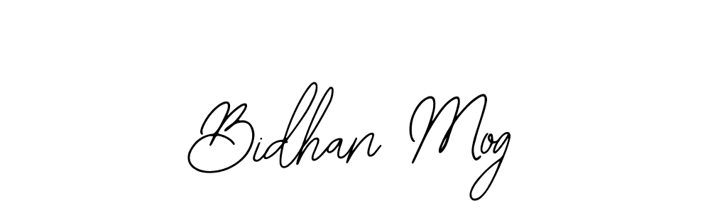 How to make Bidhan Mog name signature. Use Bearetta-2O07w style for creating short signs online. This is the latest handwritten sign. Bidhan Mog signature style 12 images and pictures png