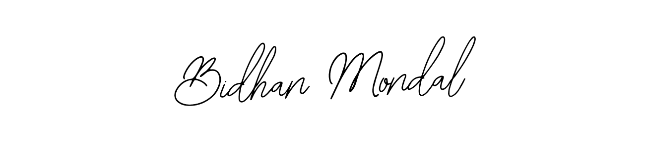 The best way (Bearetta-2O07w) to make a short signature is to pick only two or three words in your name. The name Bidhan Mondal include a total of six letters. For converting this name. Bidhan Mondal signature style 12 images and pictures png