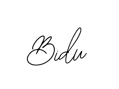How to make Bidu name signature. Use Bearetta-2O07w style for creating short signs online. This is the latest handwritten sign. Bidu signature style 12 images and pictures png
