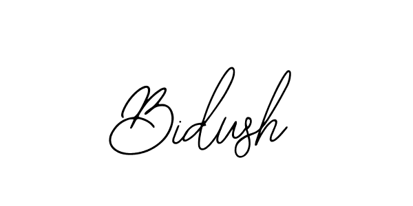 Use a signature maker to create a handwritten signature online. With this signature software, you can design (Bearetta-2O07w) your own signature for name Bidush. Bidush signature style 12 images and pictures png