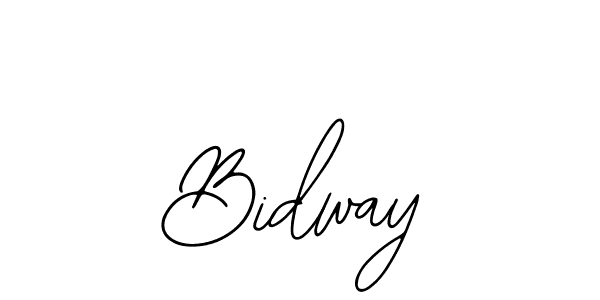 You should practise on your own different ways (Bearetta-2O07w) to write your name (Bidway) in signature. don't let someone else do it for you. Bidway signature style 12 images and pictures png