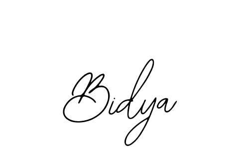 How to make Bidya signature? Bearetta-2O07w is a professional autograph style. Create handwritten signature for Bidya name. Bidya signature style 12 images and pictures png