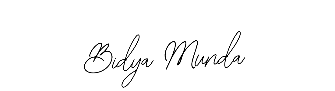 if you are searching for the best signature style for your name Bidya Munda. so please give up your signature search. here we have designed multiple signature styles  using Bearetta-2O07w. Bidya Munda signature style 12 images and pictures png