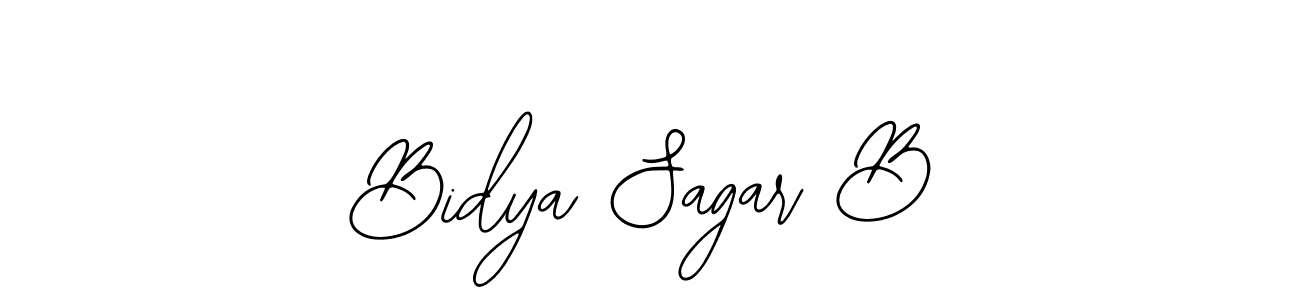 The best way (Bearetta-2O07w) to make a short signature is to pick only two or three words in your name. The name Bidya Sagar B include a total of six letters. For converting this name. Bidya Sagar B signature style 12 images and pictures png