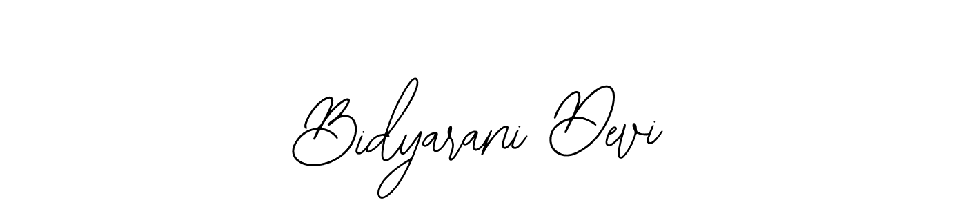 Also You can easily find your signature by using the search form. We will create Bidyarani Devi name handwritten signature images for you free of cost using Bearetta-2O07w sign style. Bidyarani Devi signature style 12 images and pictures png