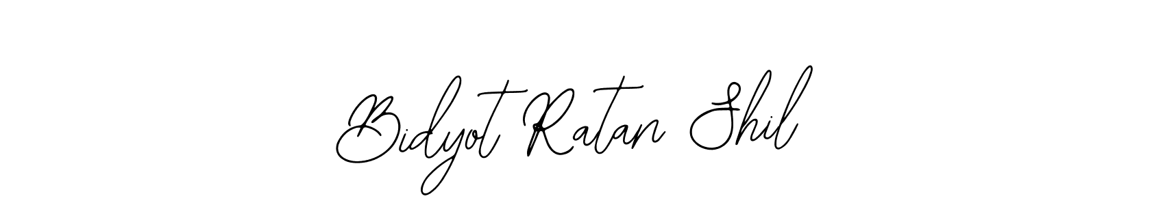 The best way (Bearetta-2O07w) to make a short signature is to pick only two or three words in your name. The name Bidyot Ratan Shil include a total of six letters. For converting this name. Bidyot Ratan Shil signature style 12 images and pictures png