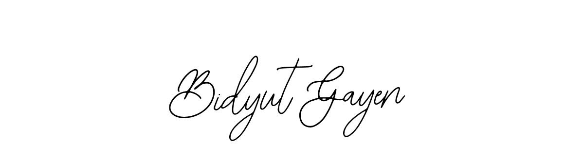 Use a signature maker to create a handwritten signature online. With this signature software, you can design (Bearetta-2O07w) your own signature for name Bidyut Gayen. Bidyut Gayen signature style 12 images and pictures png