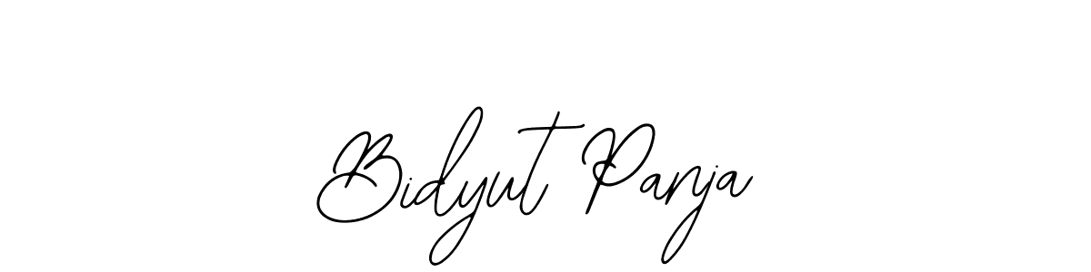 How to make Bidyut Panja name signature. Use Bearetta-2O07w style for creating short signs online. This is the latest handwritten sign. Bidyut Panja signature style 12 images and pictures png