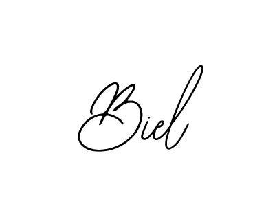 Use a signature maker to create a handwritten signature online. With this signature software, you can design (Bearetta-2O07w) your own signature for name Biel. Biel signature style 12 images and pictures png