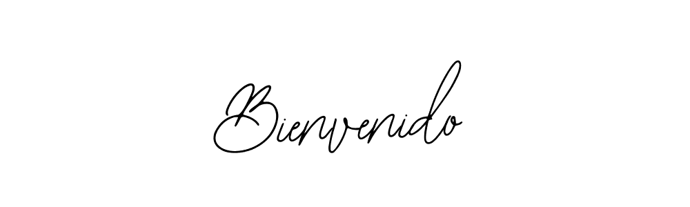How to make Bienvenido name signature. Use Bearetta-2O07w style for creating short signs online. This is the latest handwritten sign. Bienvenido signature style 12 images and pictures png