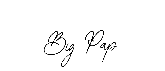 Design your own signature with our free online signature maker. With this signature software, you can create a handwritten (Bearetta-2O07w) signature for name Big Pap. Big Pap signature style 12 images and pictures png