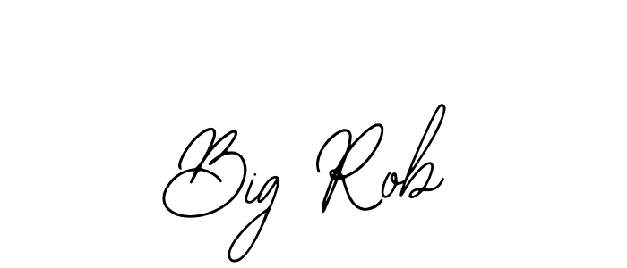 Use a signature maker to create a handwritten signature online. With this signature software, you can design (Bearetta-2O07w) your own signature for name Big Rob. Big Rob signature style 12 images and pictures png