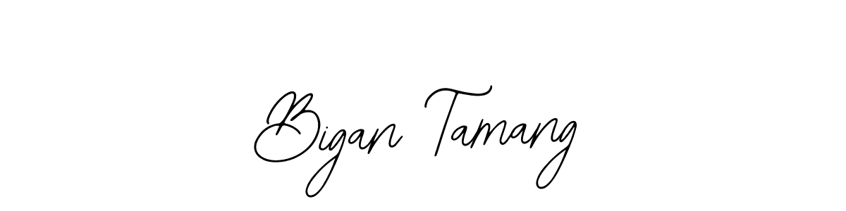 How to make Bigan Tamang signature? Bearetta-2O07w is a professional autograph style. Create handwritten signature for Bigan Tamang name. Bigan Tamang signature style 12 images and pictures png