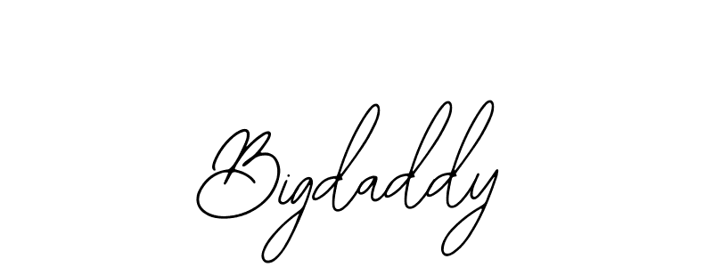 Similarly Bearetta-2O07w is the best handwritten signature design. Signature creator online .You can use it as an online autograph creator for name Bigdaddy. Bigdaddy signature style 12 images and pictures png