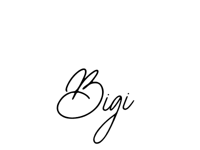 Use a signature maker to create a handwritten signature online. With this signature software, you can design (Bearetta-2O07w) your own signature for name Bigi. Bigi signature style 12 images and pictures png
