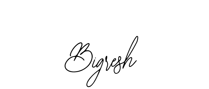 Make a beautiful signature design for name Bigresh. Use this online signature maker to create a handwritten signature for free. Bigresh signature style 12 images and pictures png