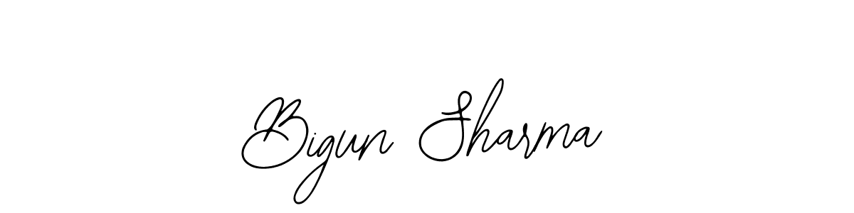 You can use this online signature creator to create a handwritten signature for the name Bigun Sharma. This is the best online autograph maker. Bigun Sharma signature style 12 images and pictures png