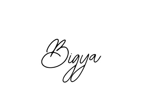 How to make Bigya name signature. Use Bearetta-2O07w style for creating short signs online. This is the latest handwritten sign. Bigya signature style 12 images and pictures png