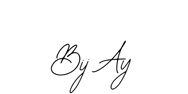 Bearetta-2O07w is a professional signature style that is perfect for those who want to add a touch of class to their signature. It is also a great choice for those who want to make their signature more unique. Get Bij Ay name to fancy signature for free. Bij Ay signature style 12 images and pictures png