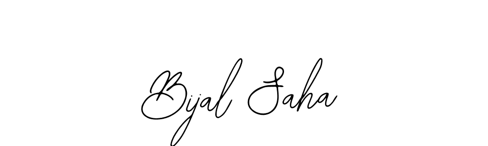 How to make Bijal Saha name signature. Use Bearetta-2O07w style for creating short signs online. This is the latest handwritten sign. Bijal Saha signature style 12 images and pictures png