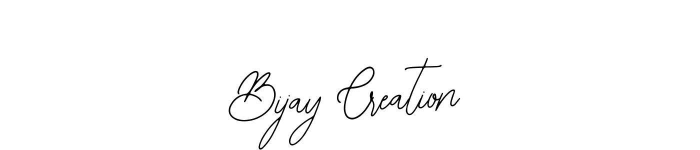 The best way (Bearetta-2O07w) to make a short signature is to pick only two or three words in your name. The name Bijay Creation include a total of six letters. For converting this name. Bijay Creation signature style 12 images and pictures png