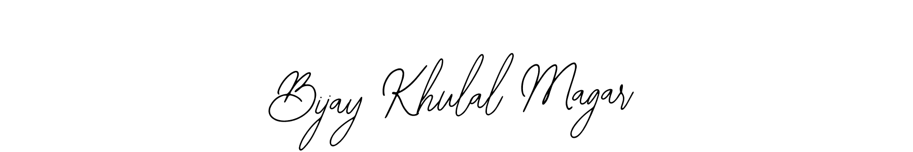 Create a beautiful signature design for name Bijay Khulal Magar. With this signature (Bearetta-2O07w) fonts, you can make a handwritten signature for free. Bijay Khulal Magar signature style 12 images and pictures png