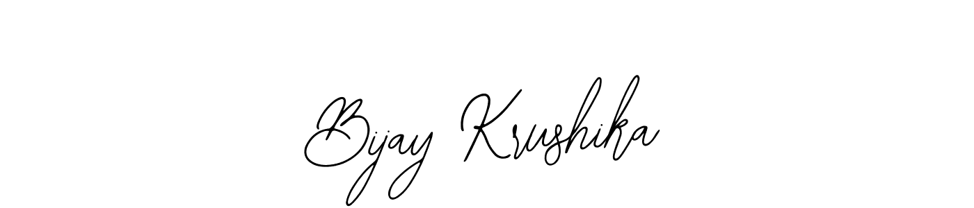 The best way (Bearetta-2O07w) to make a short signature is to pick only two or three words in your name. The name Bijay Krushika include a total of six letters. For converting this name. Bijay Krushika signature style 12 images and pictures png