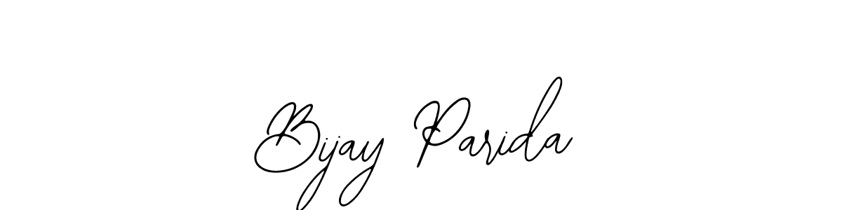 Use a signature maker to create a handwritten signature online. With this signature software, you can design (Bearetta-2O07w) your own signature for name Bijay Parida. Bijay Parida signature style 12 images and pictures png